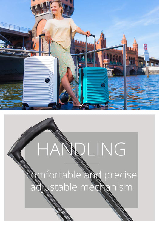 Hauptstadtkoffer Mitte Koffer 130L 4 Rollen TSA Pool Blue