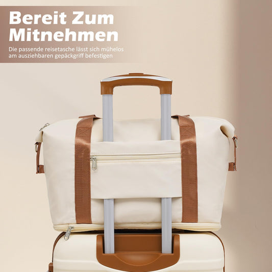 COOLIFE Koffer Trolley ABS 4 Rollen TSA Schloss Set