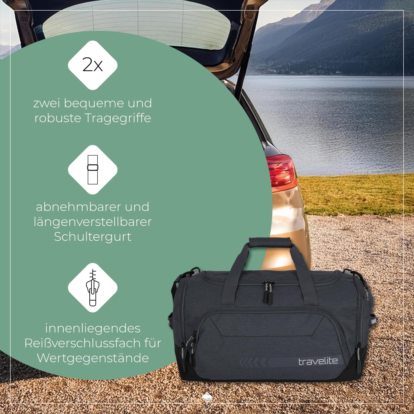 travelite Weekender Tasche 45L Handgepäck Reisetasche