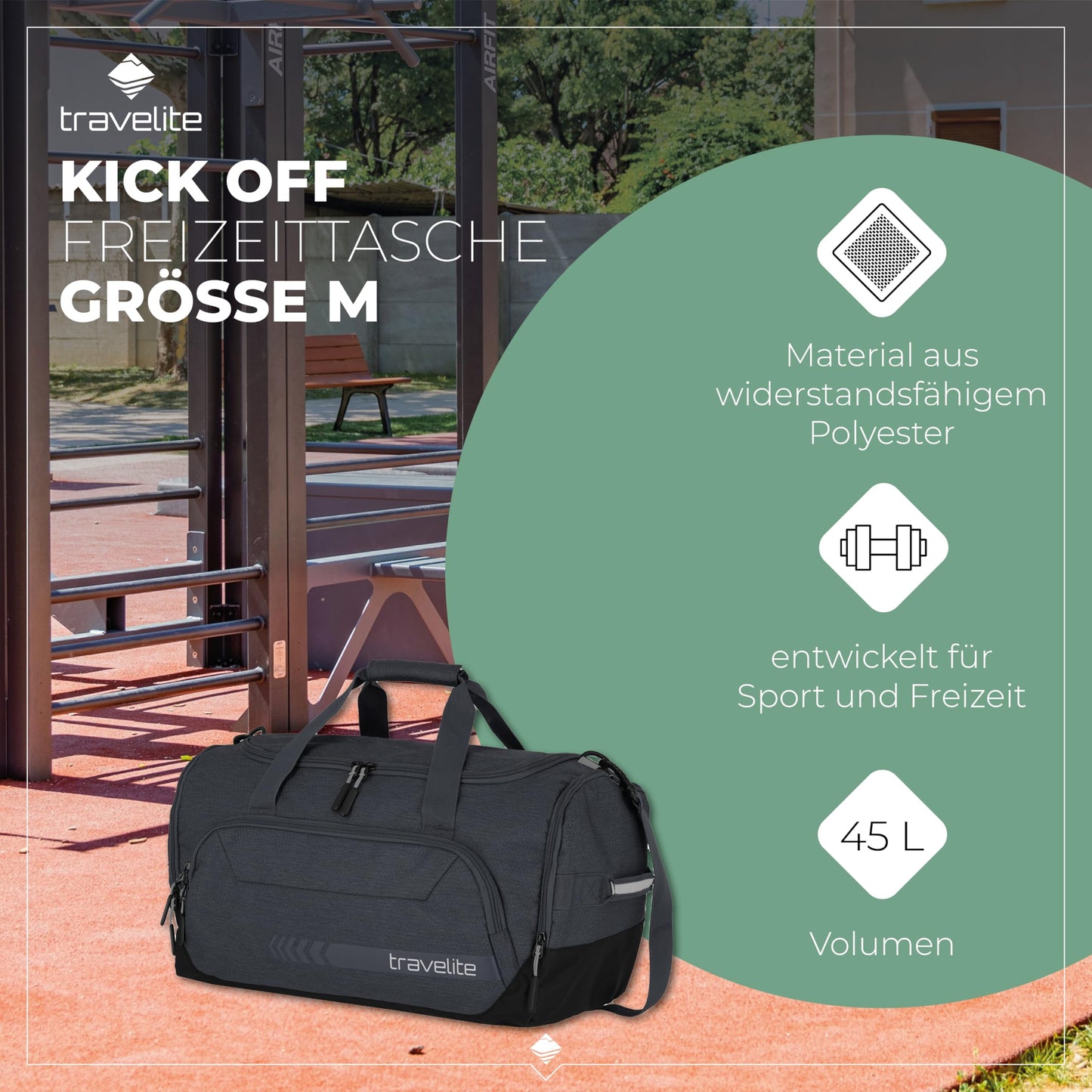 travelite Weekender Tasche 45L Handgepäck Reisetasche
